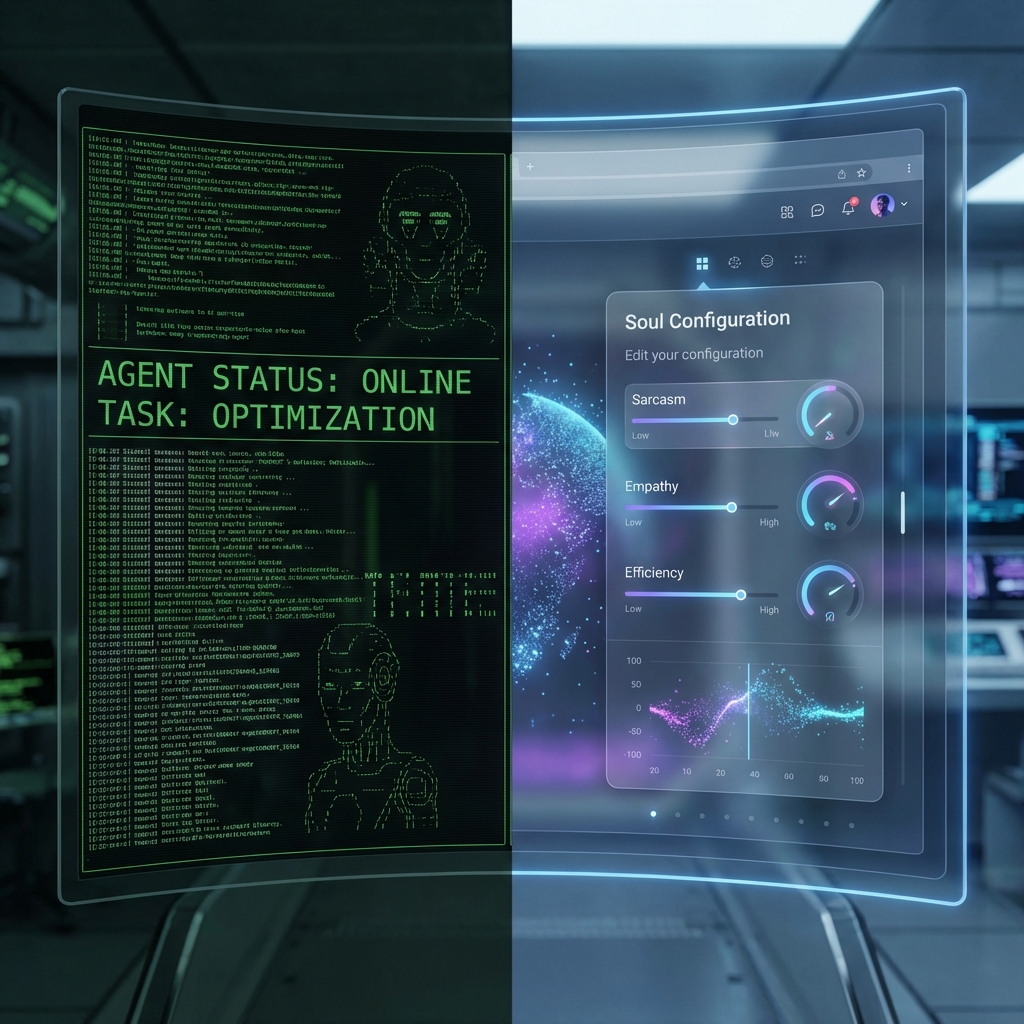 The Clawdbot Terminal and Soul Configuration Dashboard.