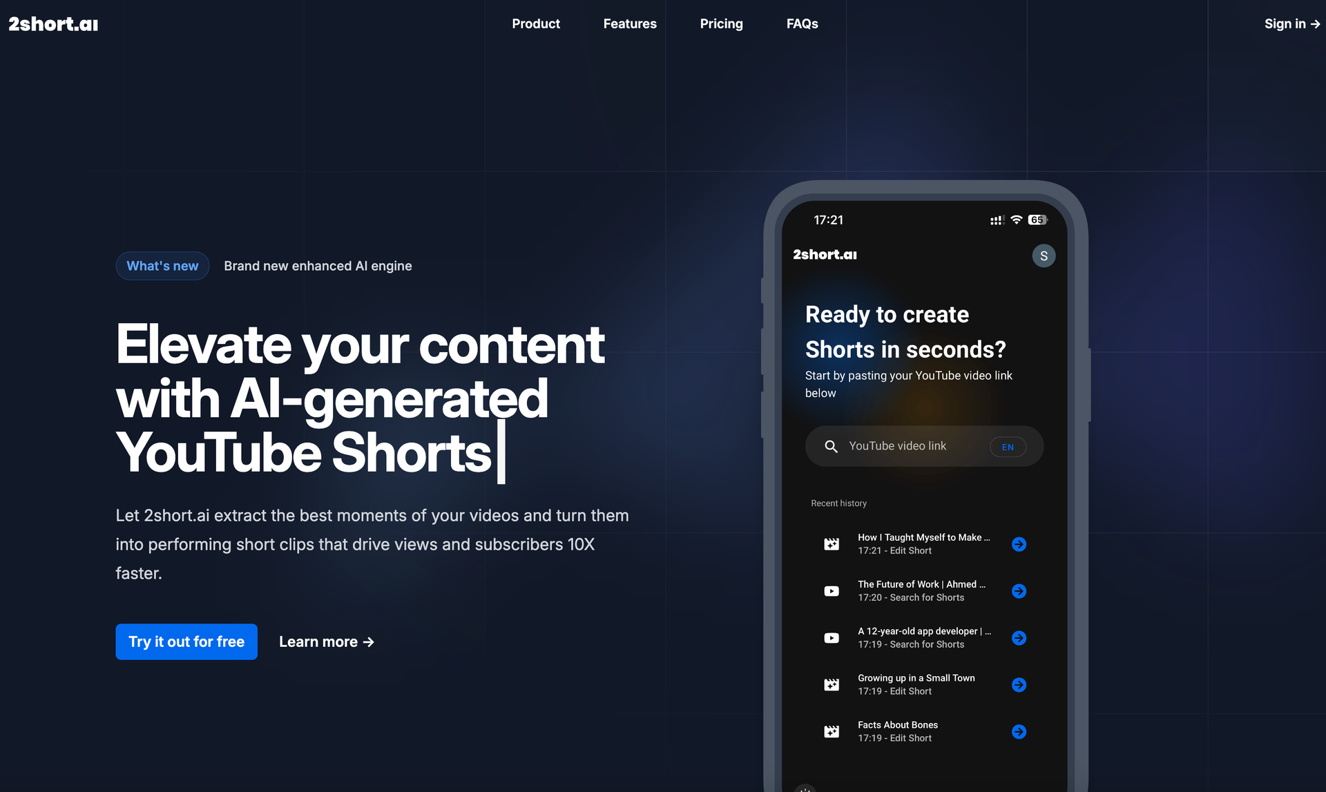 2short.ai Hero