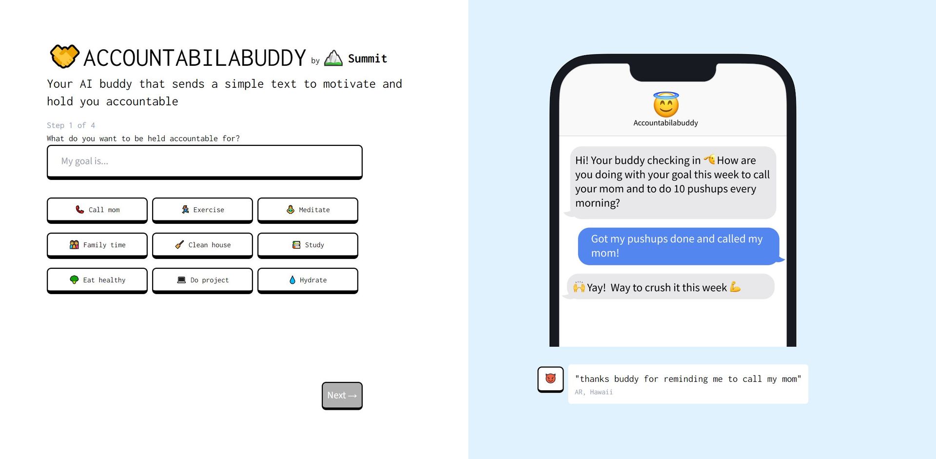 Accountabilabuddy Hero