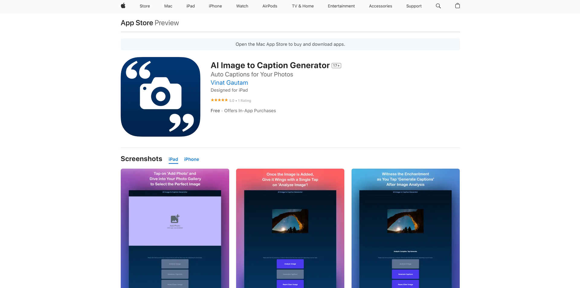 AI Image to Caption Generator Hero