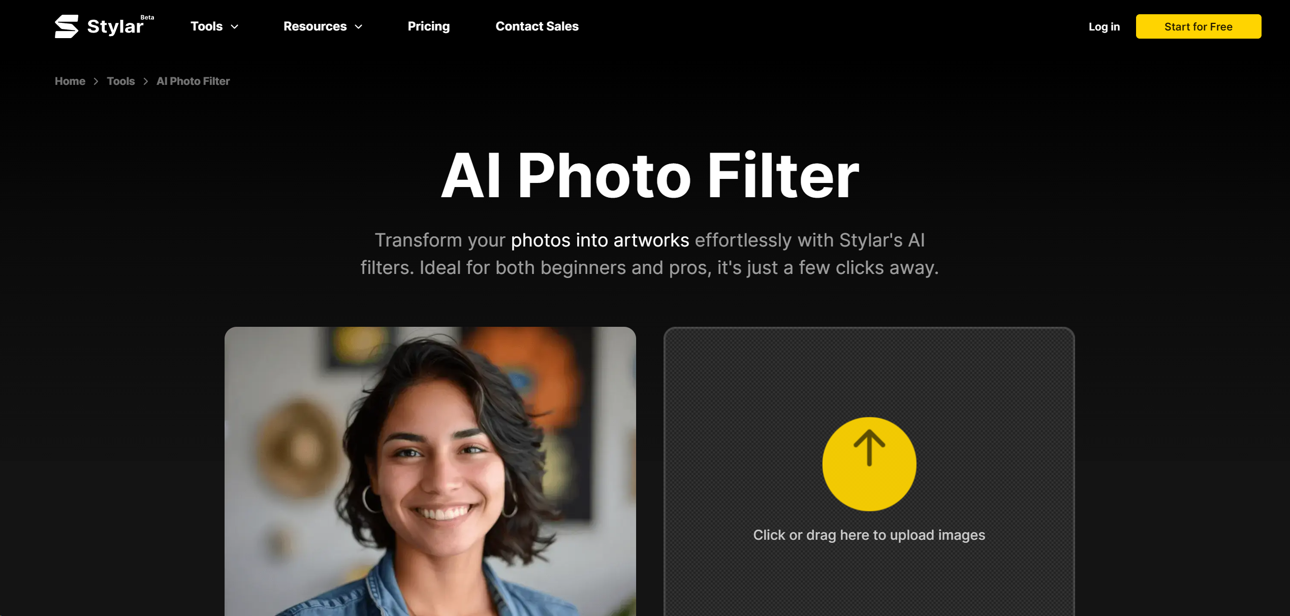 AI Photo Filter Hero