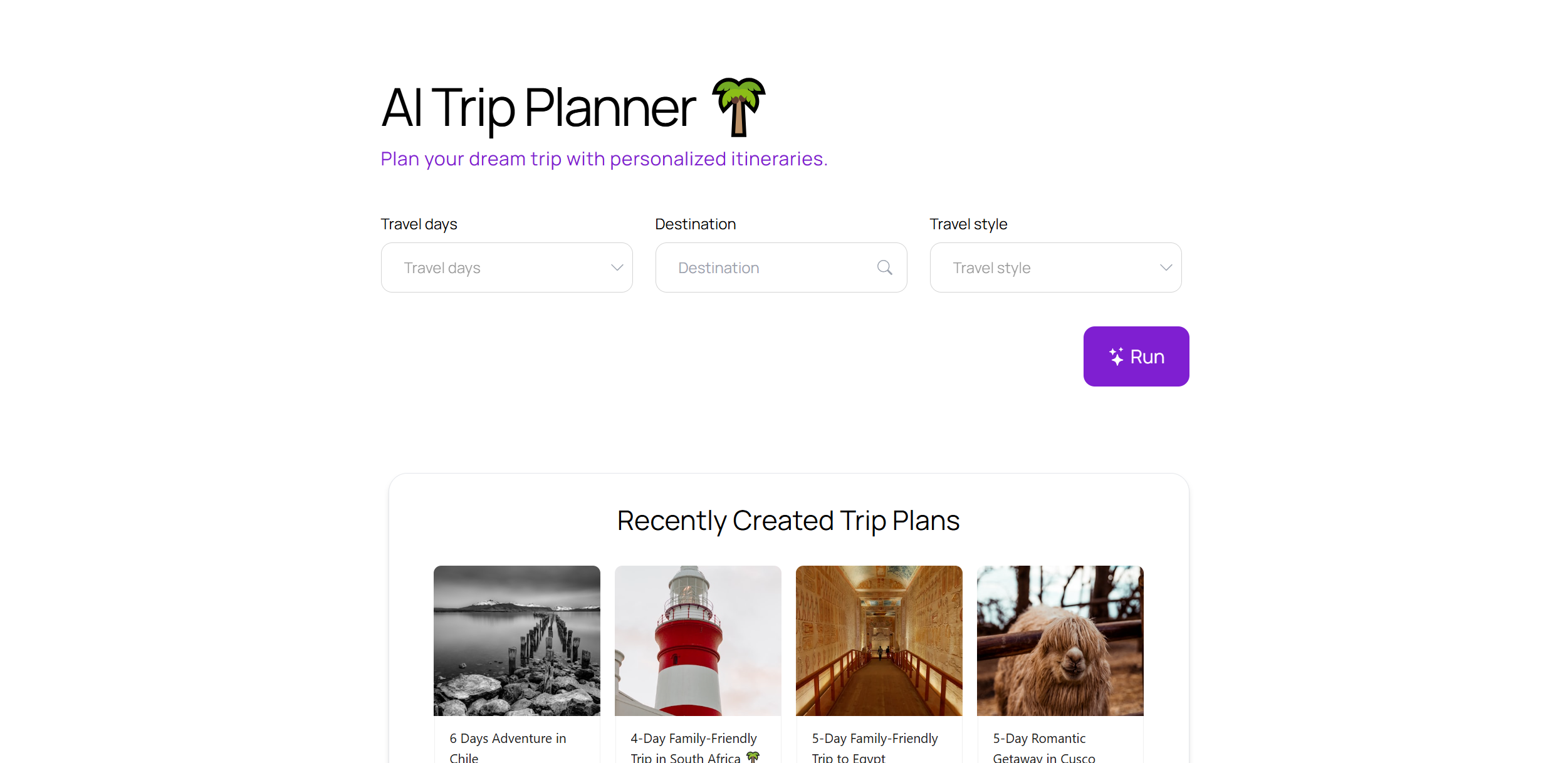 AI Trip Planner Hero