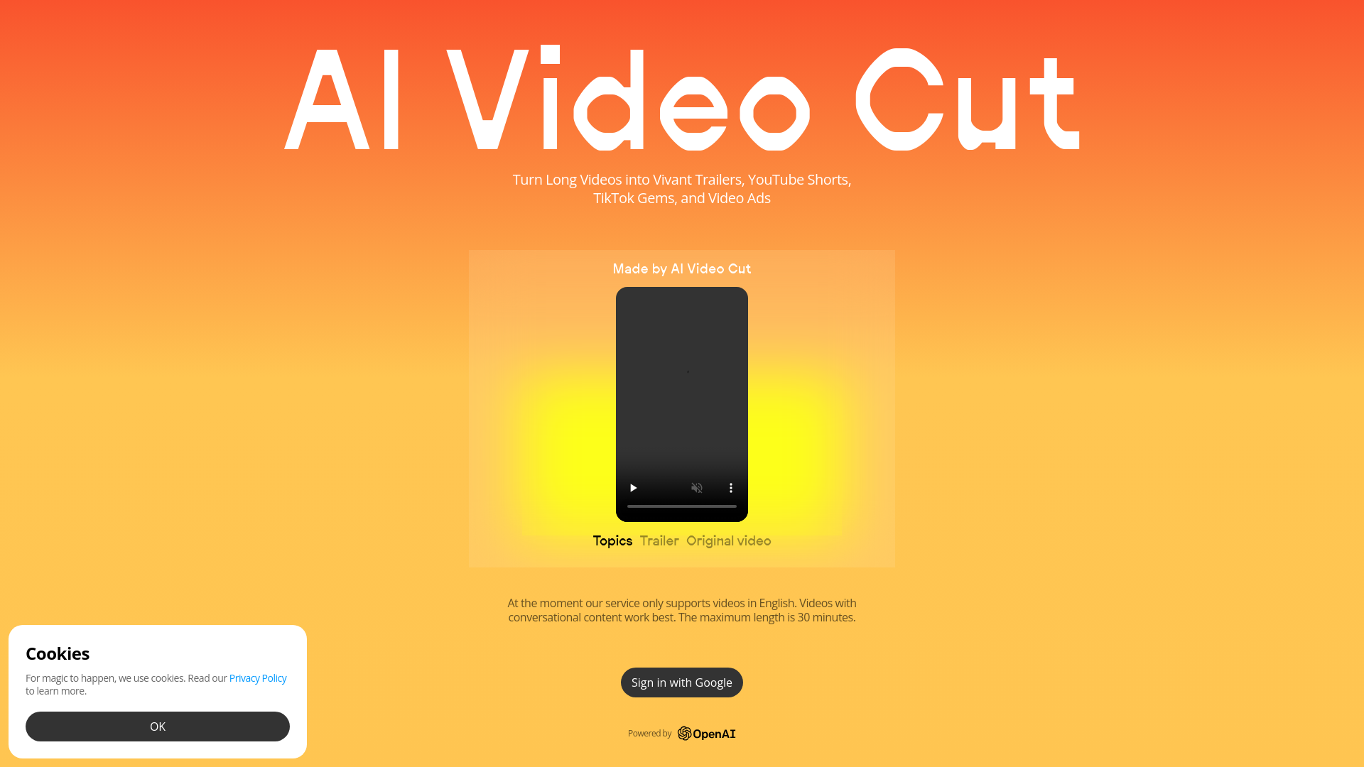 AI Video Cut Hero