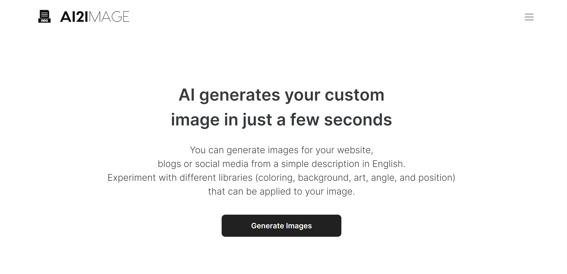 AI2image Hero