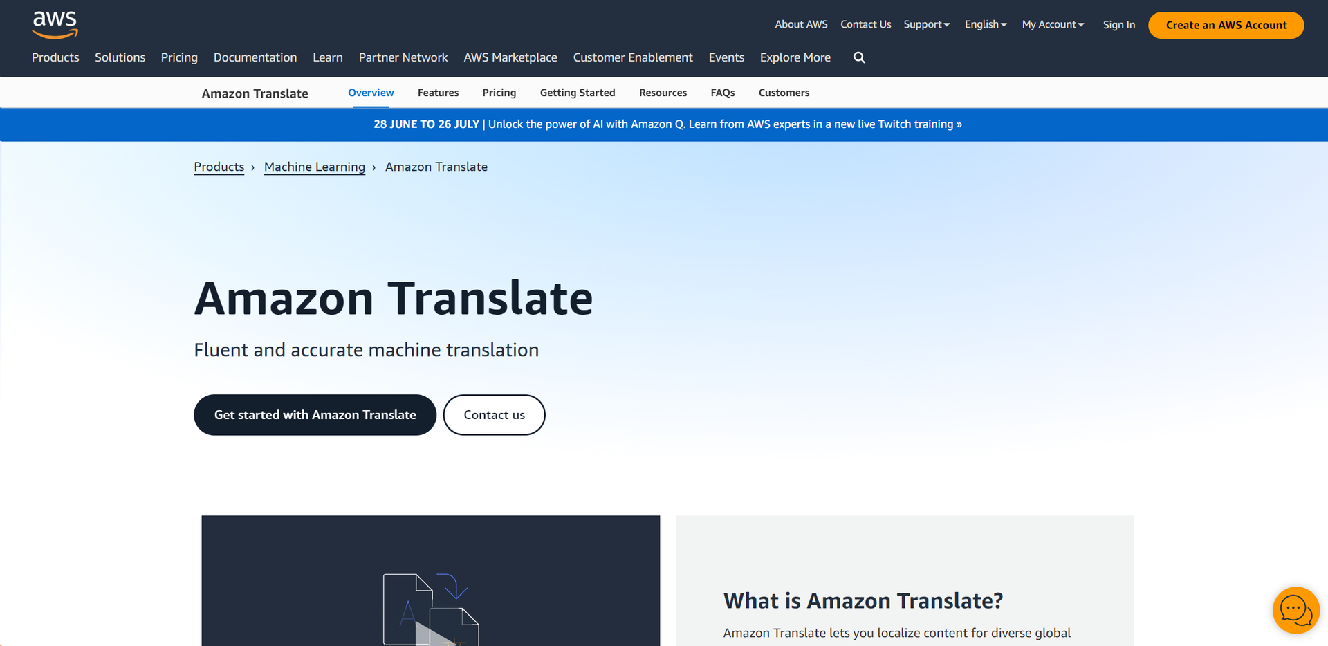 Amazon Translate Hero