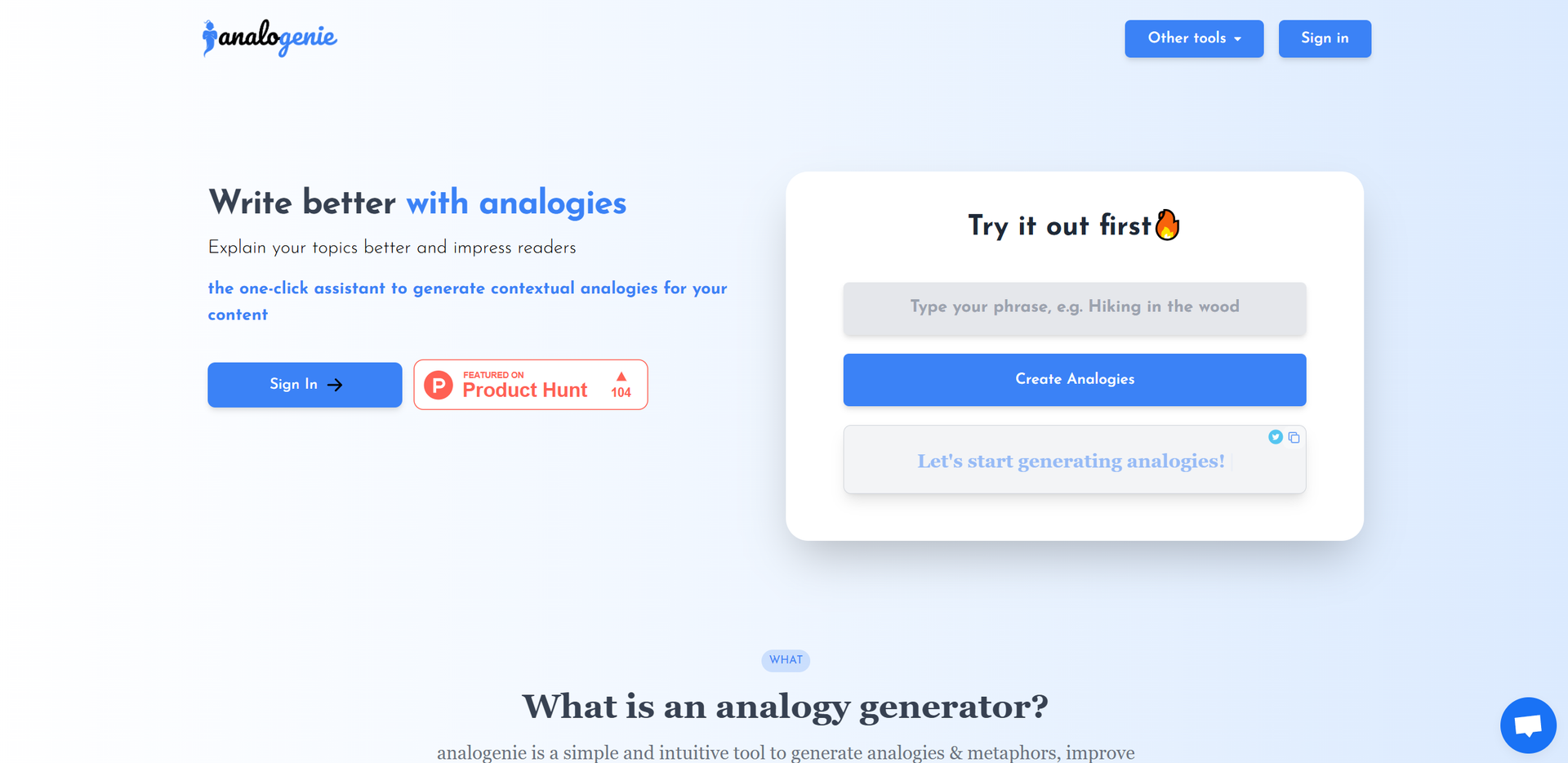 Analogenie Hero