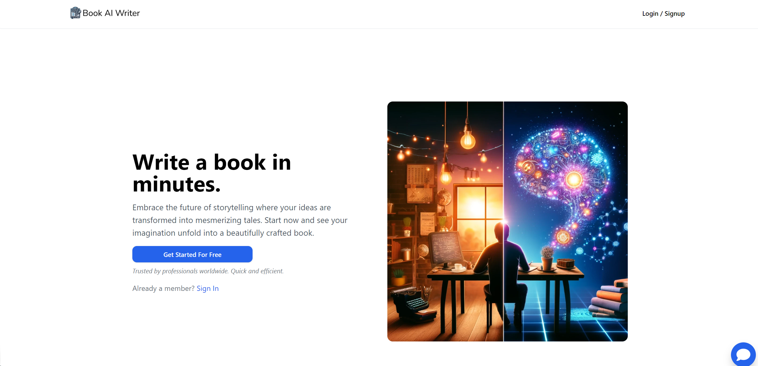 Book AI Writer Hero