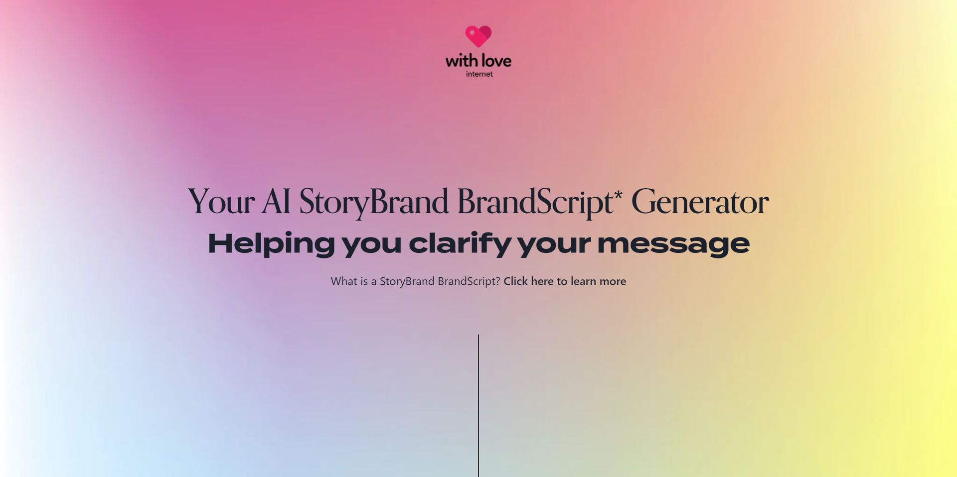 BrandScript Generator Hero