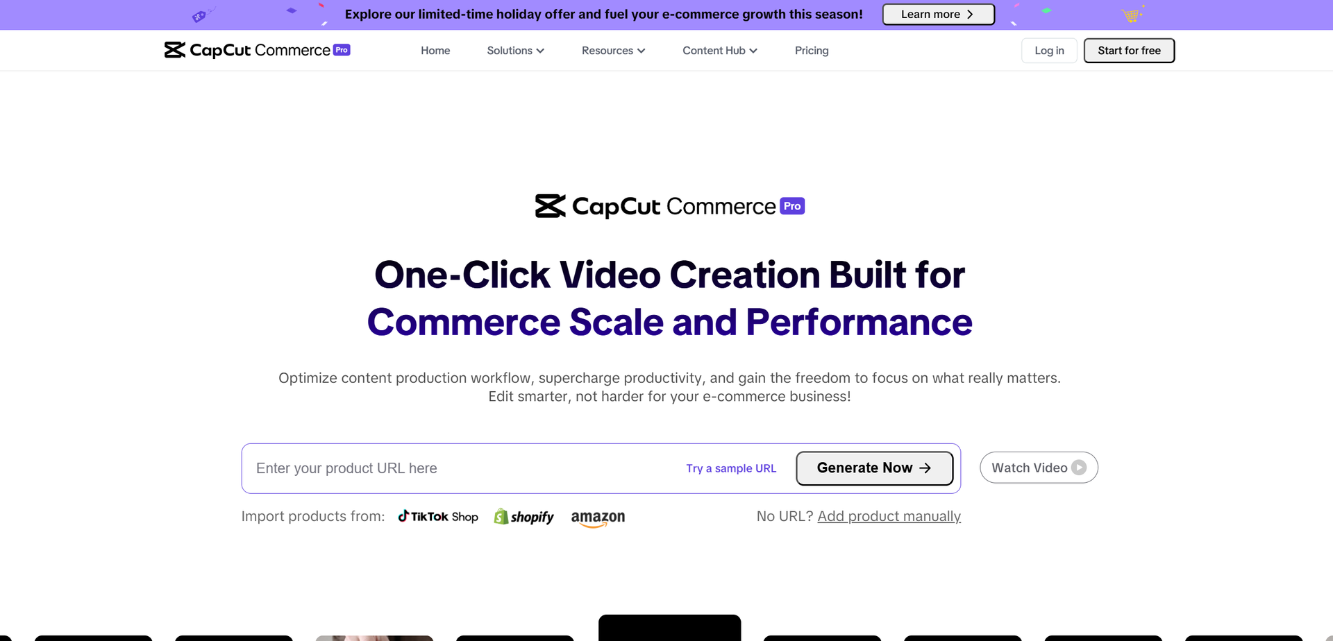 CapCut Commerce Hero