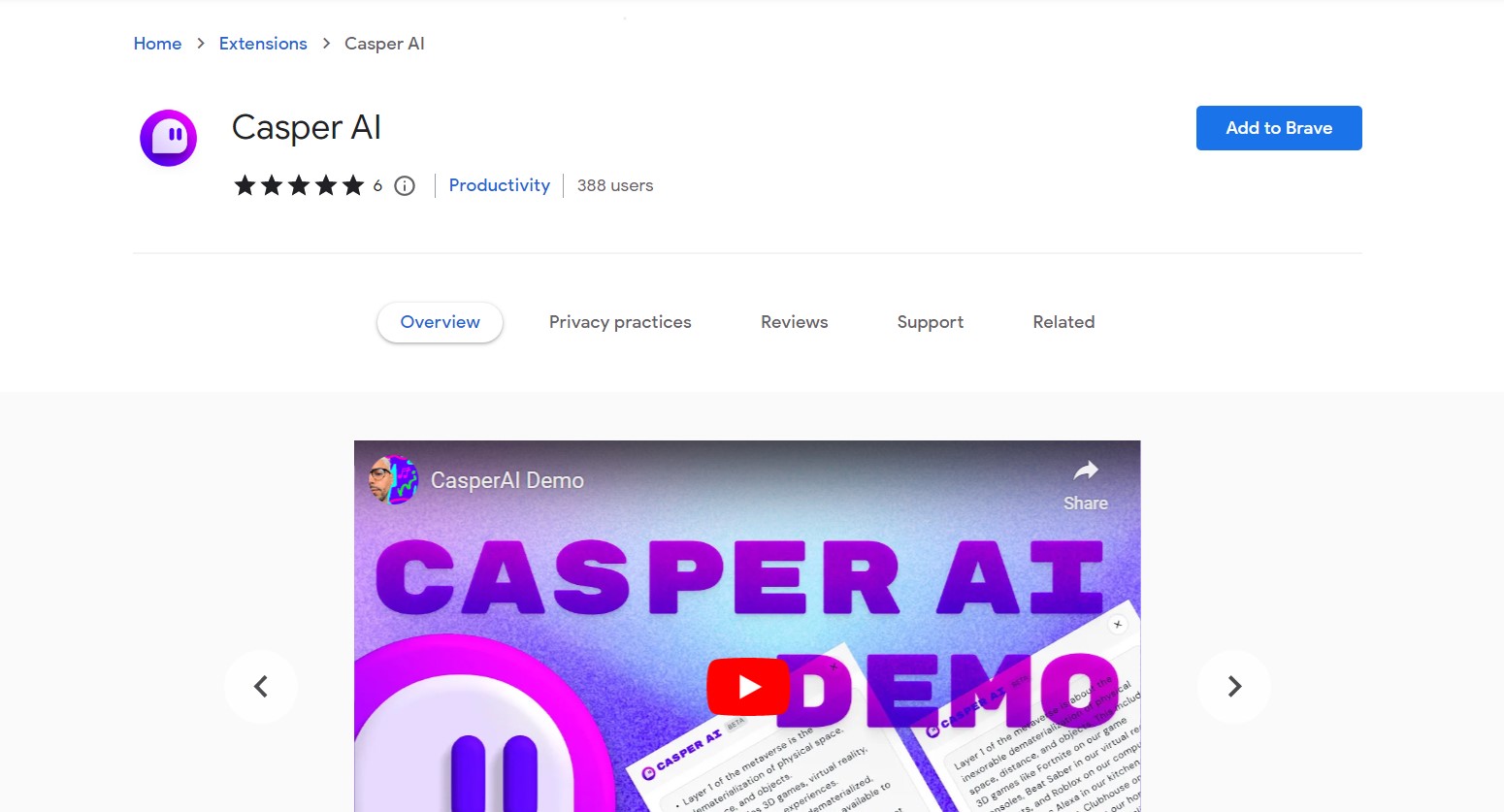 Casper AI Hero