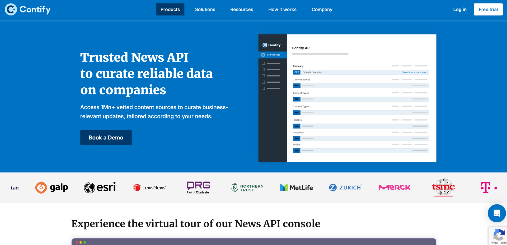 Contify News API Hero