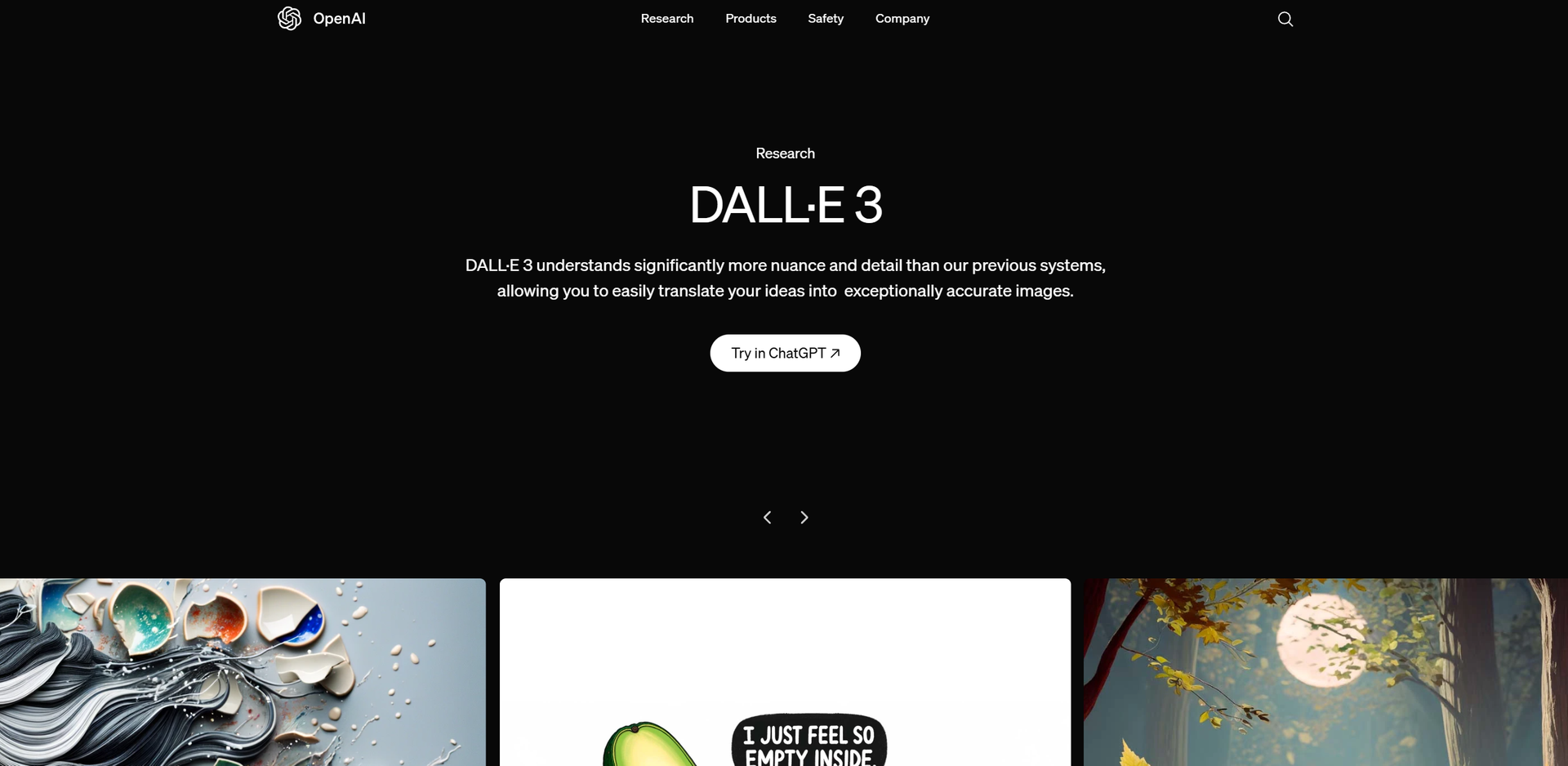 DALL·E 3 Hero