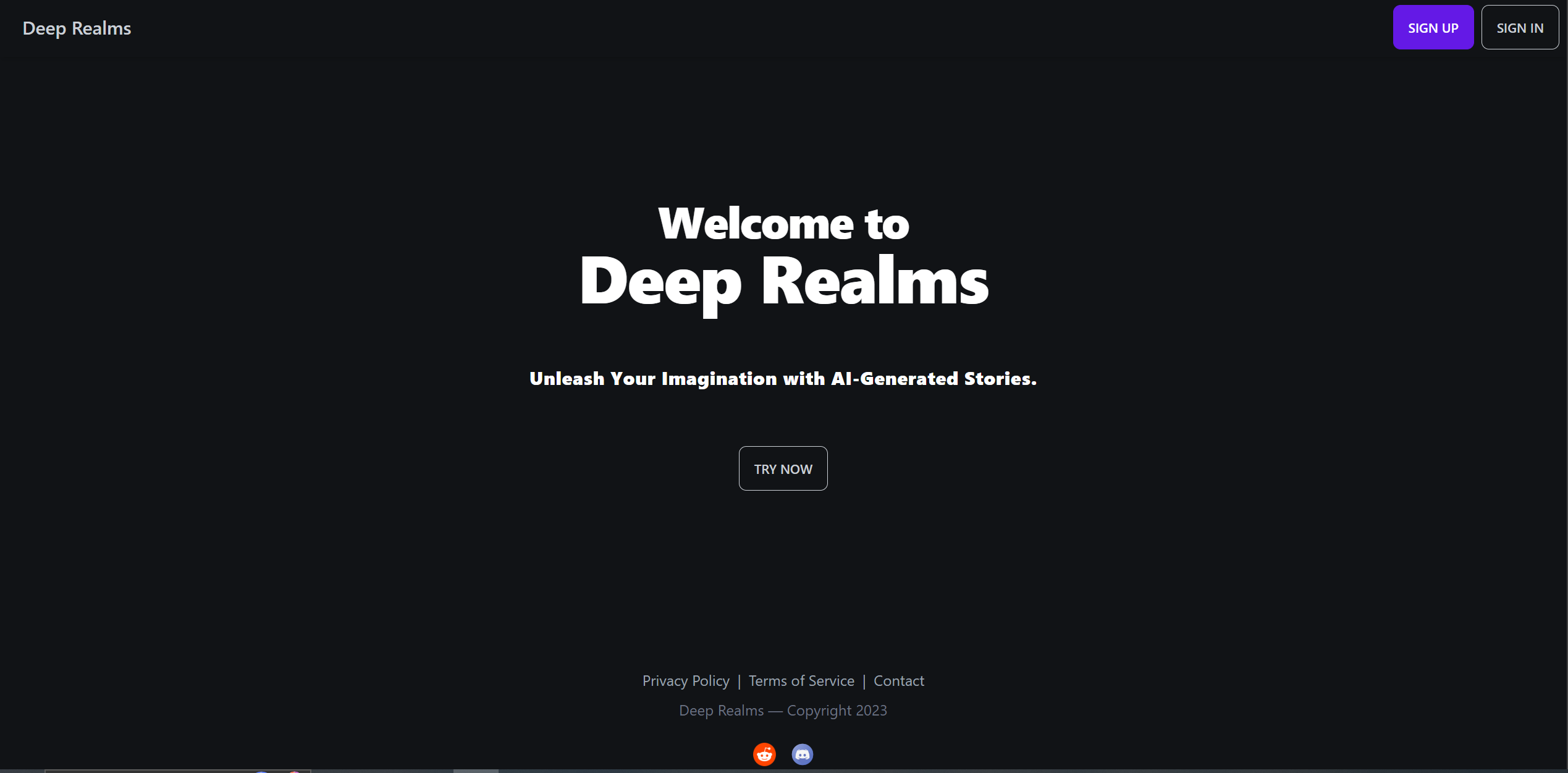 Deep Realms Hero