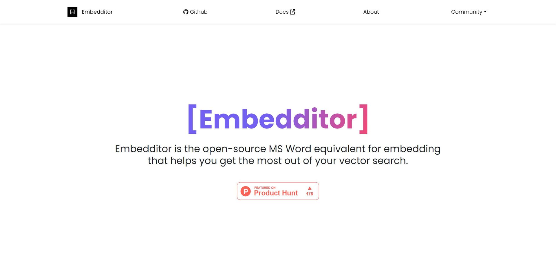Embedditor Hero