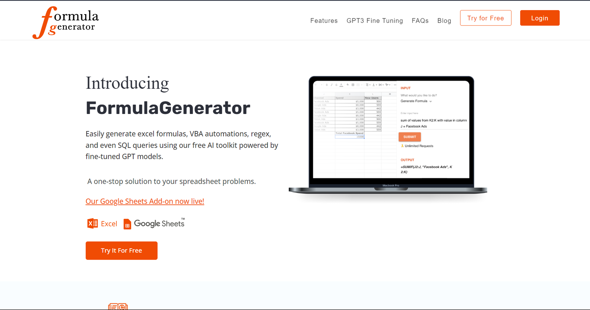 Formula Generator Hero
