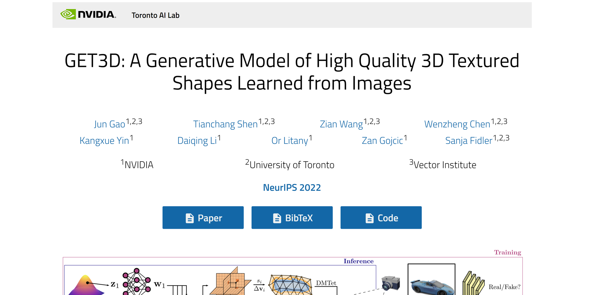GET3D by NVIDIA