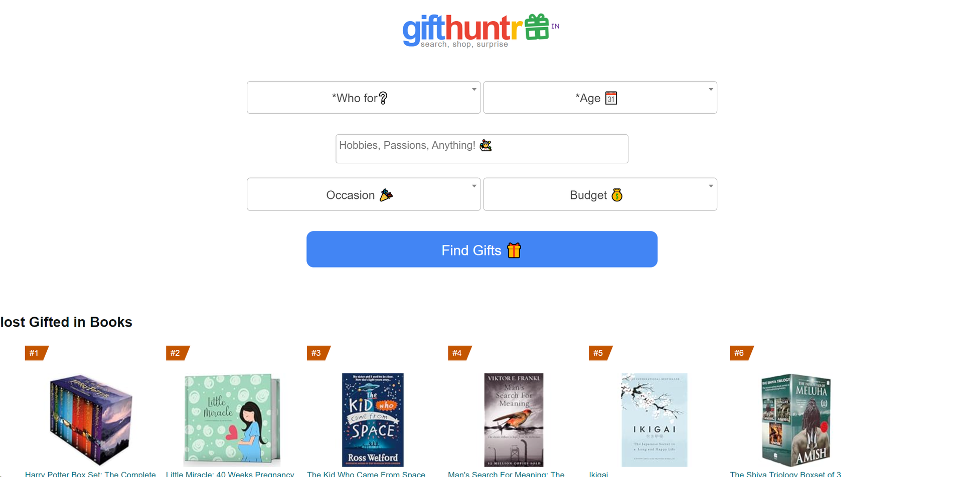 GiftHuntr Hero