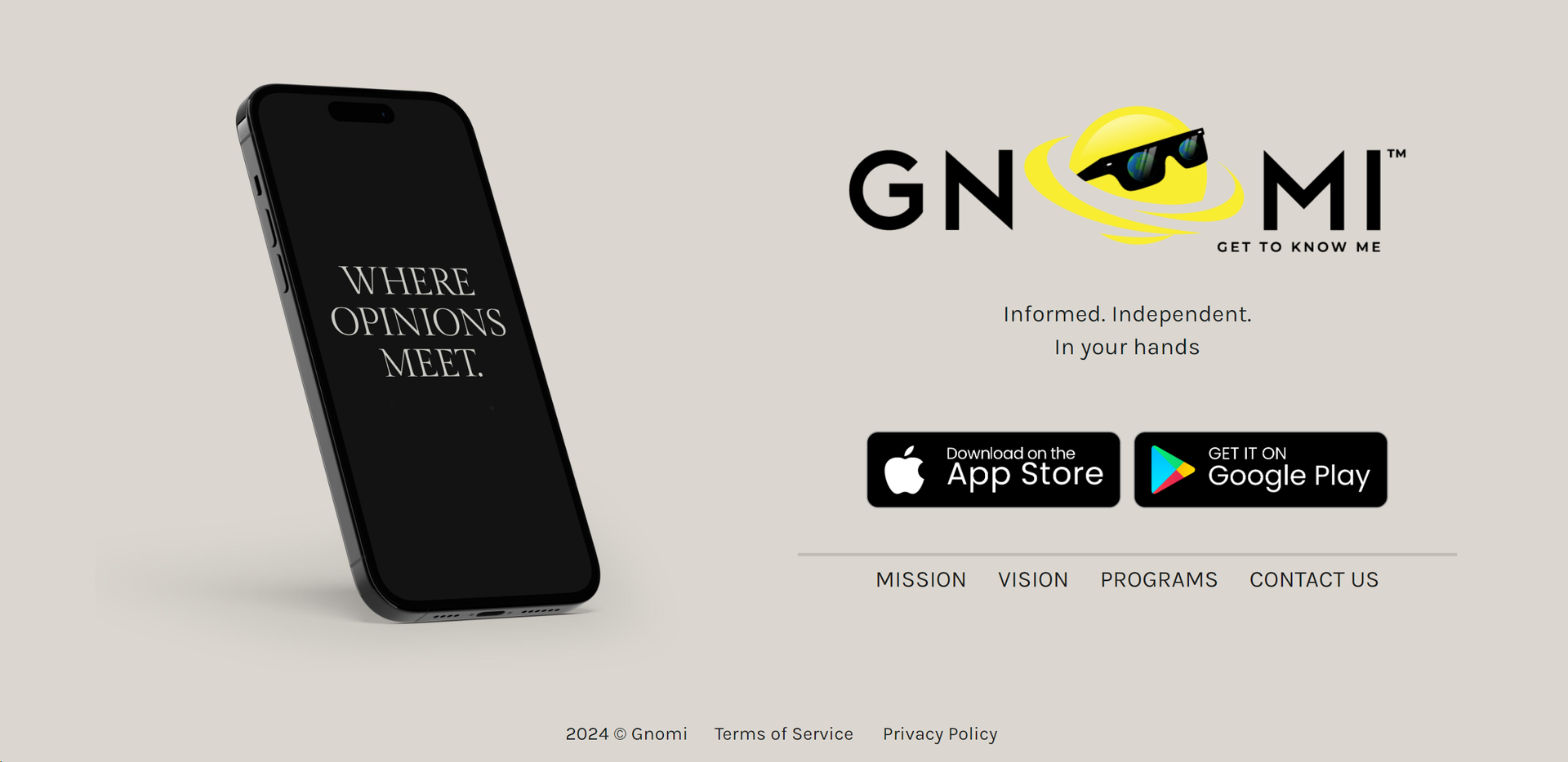 Gnomi App Hero