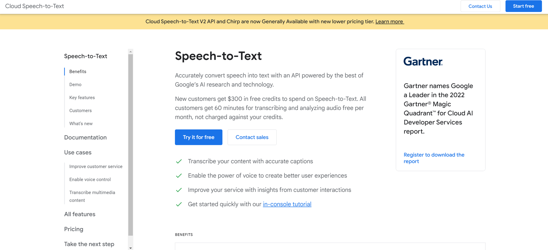 Google Cloud Speech to Text Hero