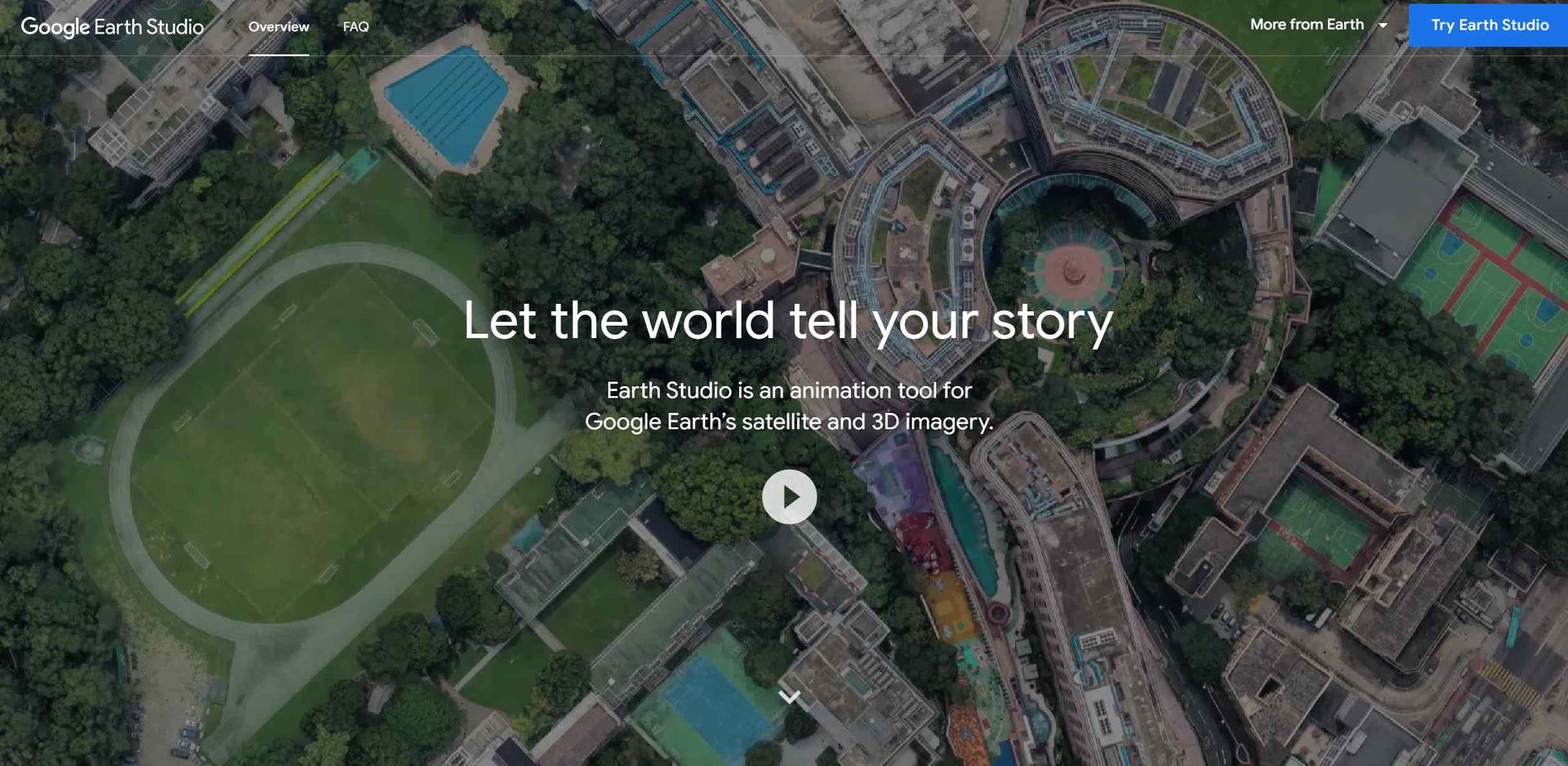 Google Earth Studio Hero