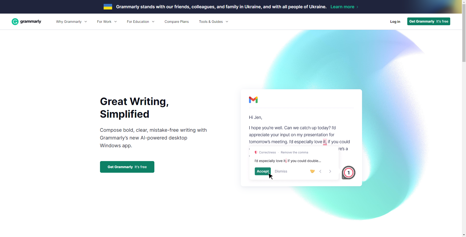 Grammarly Hero