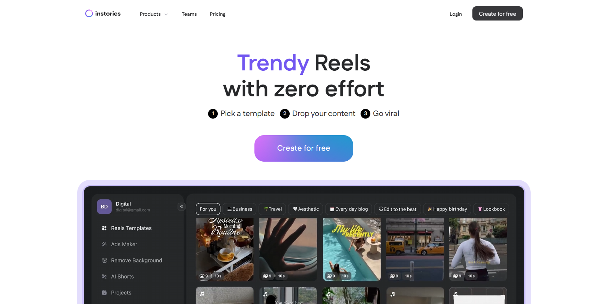 Instories Hero