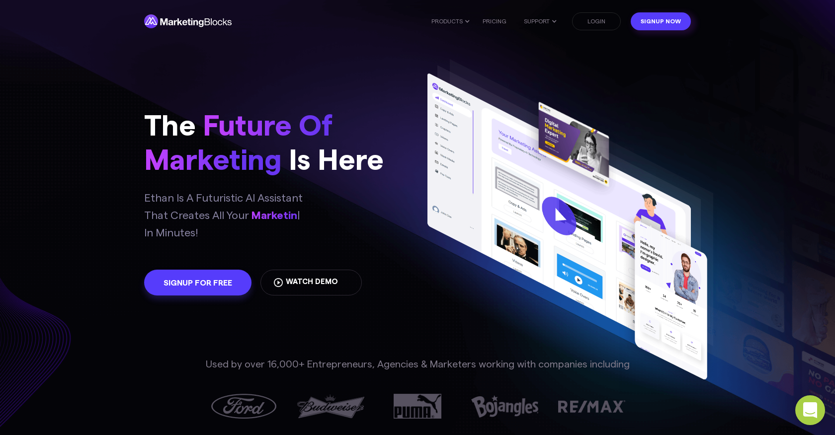 MarketingBlocks Hero