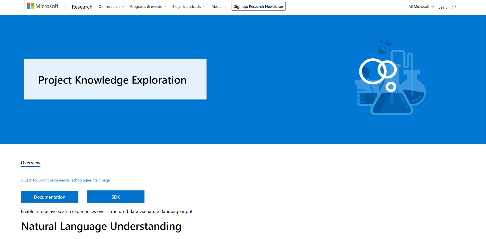 Microsoft Knowledge Exploration Hero