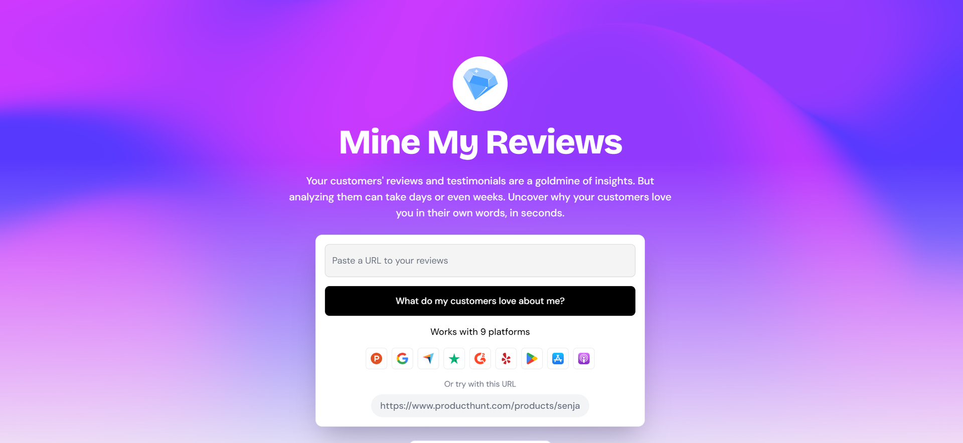 Mine My Reviews Hero