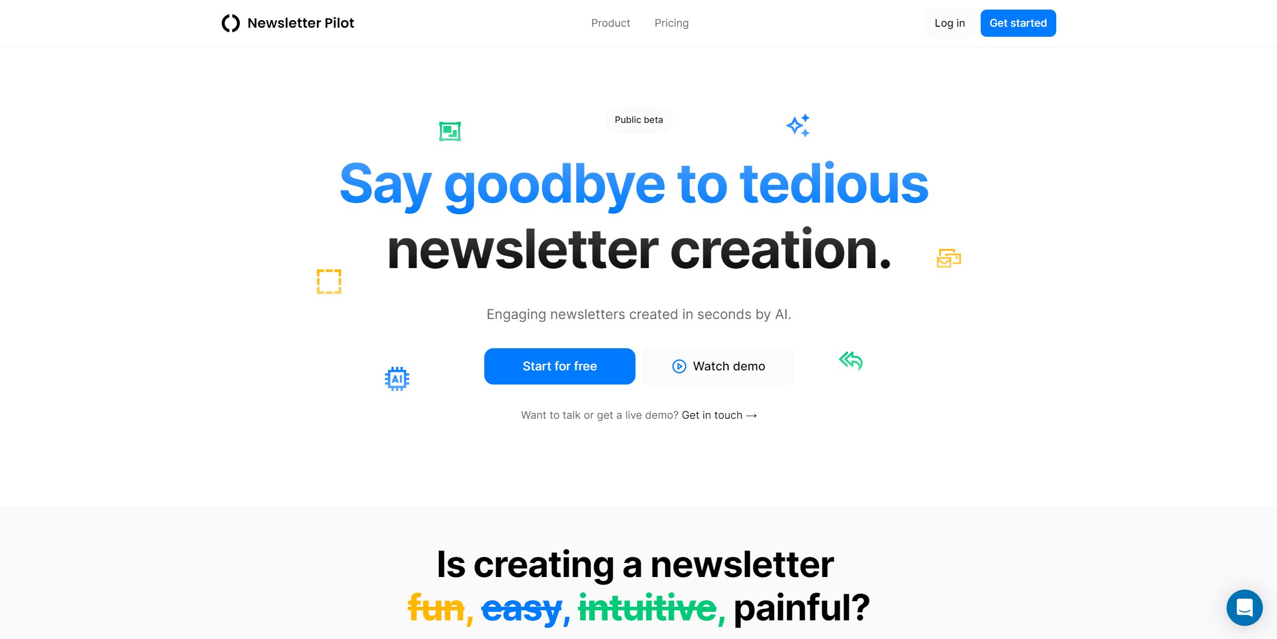 Newsletter Pilot Hero