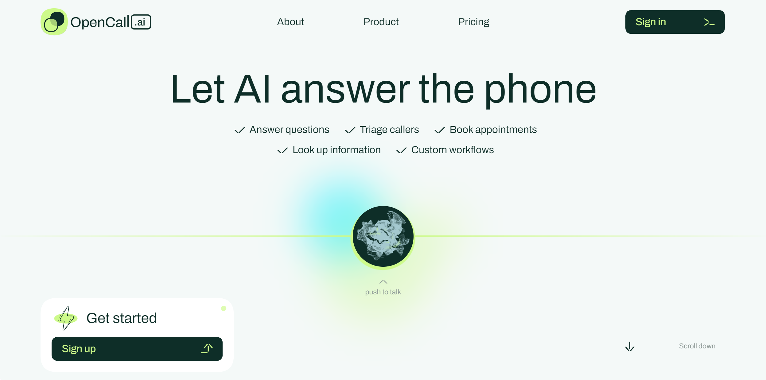 OpenCall.ai Hero
