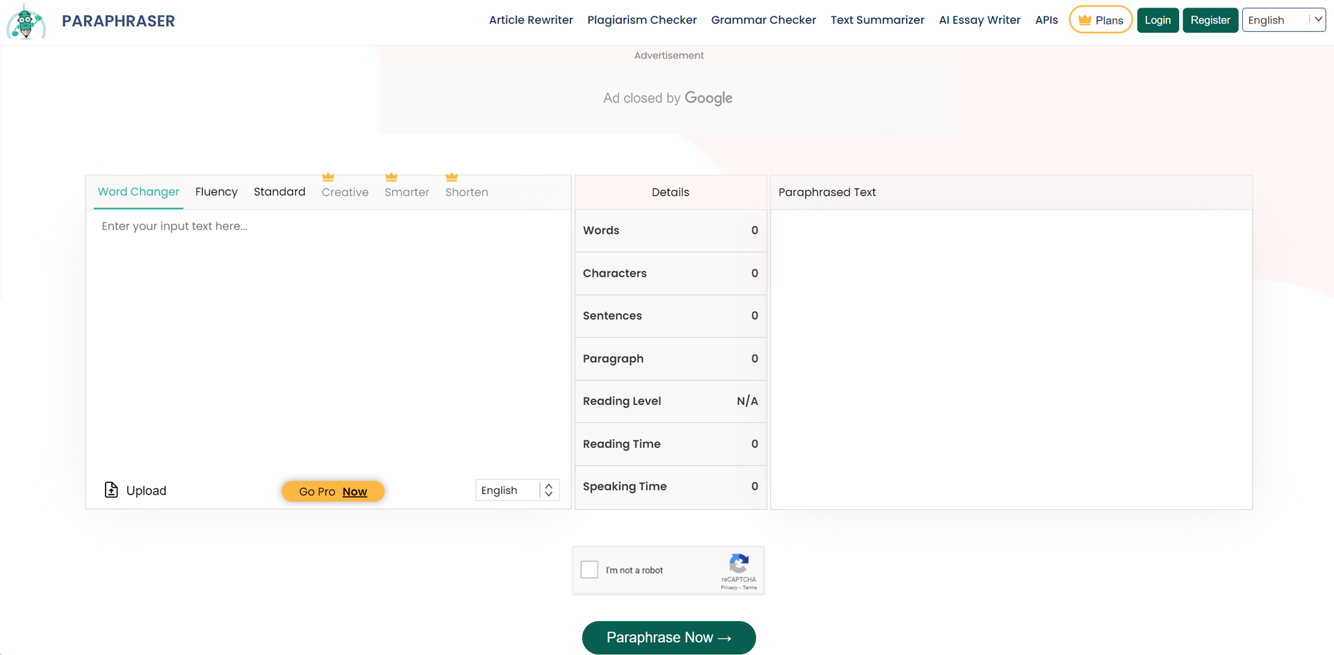 Paraphraser.io Hero