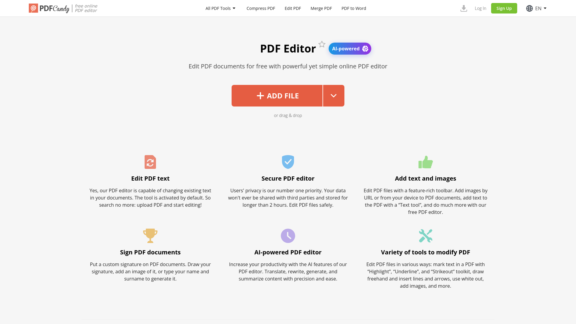 PDF Editor Hero