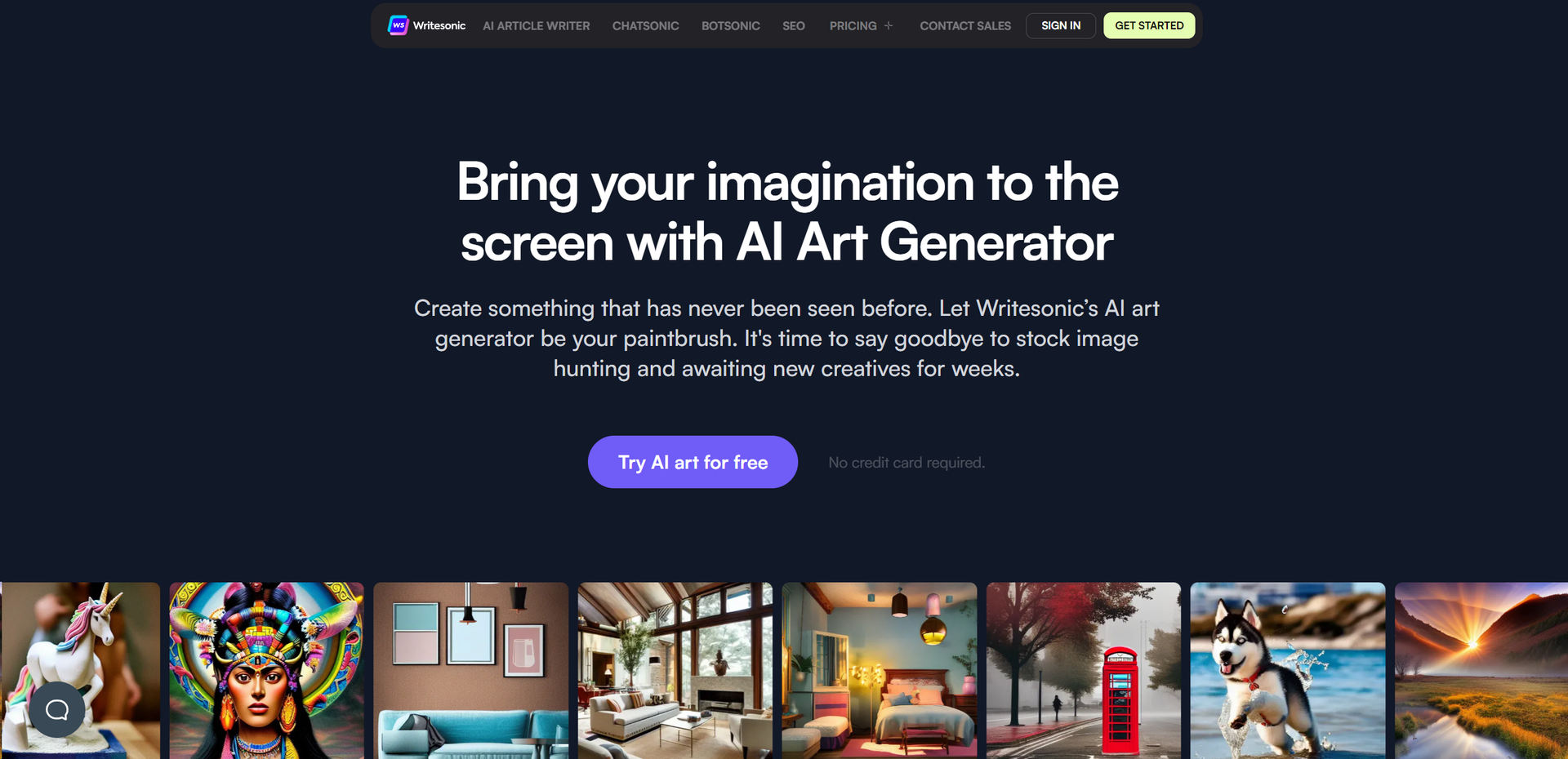 Photosonic AI Hero