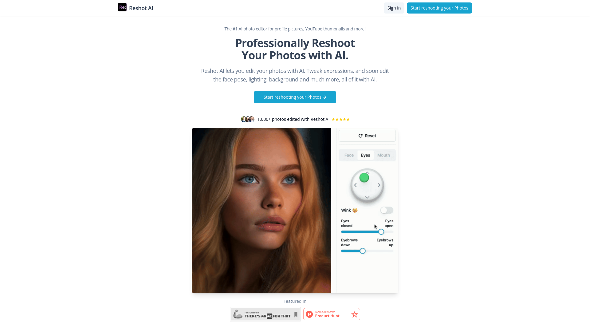 Reshot AI Hero