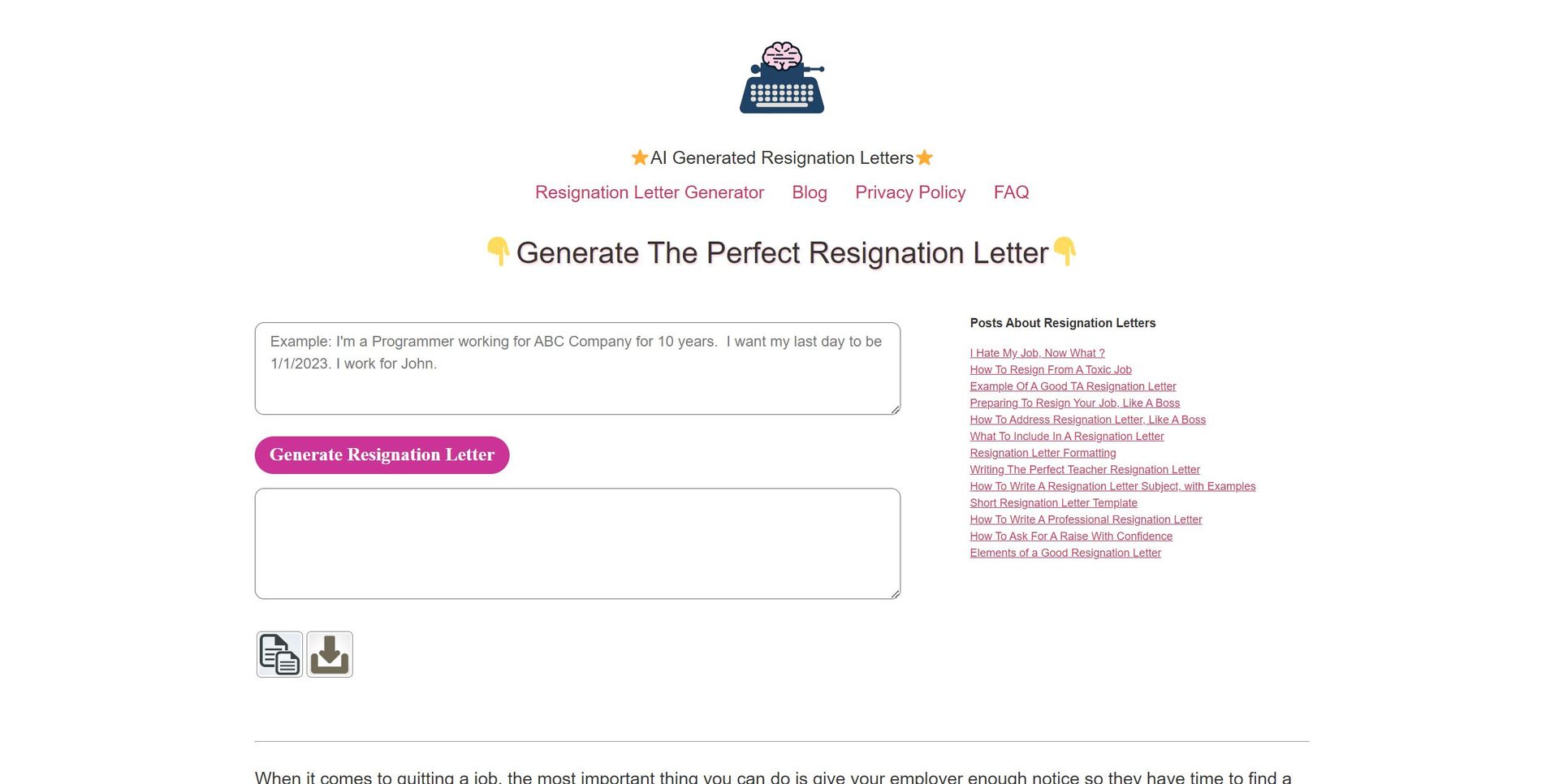 Resign.ai Hero