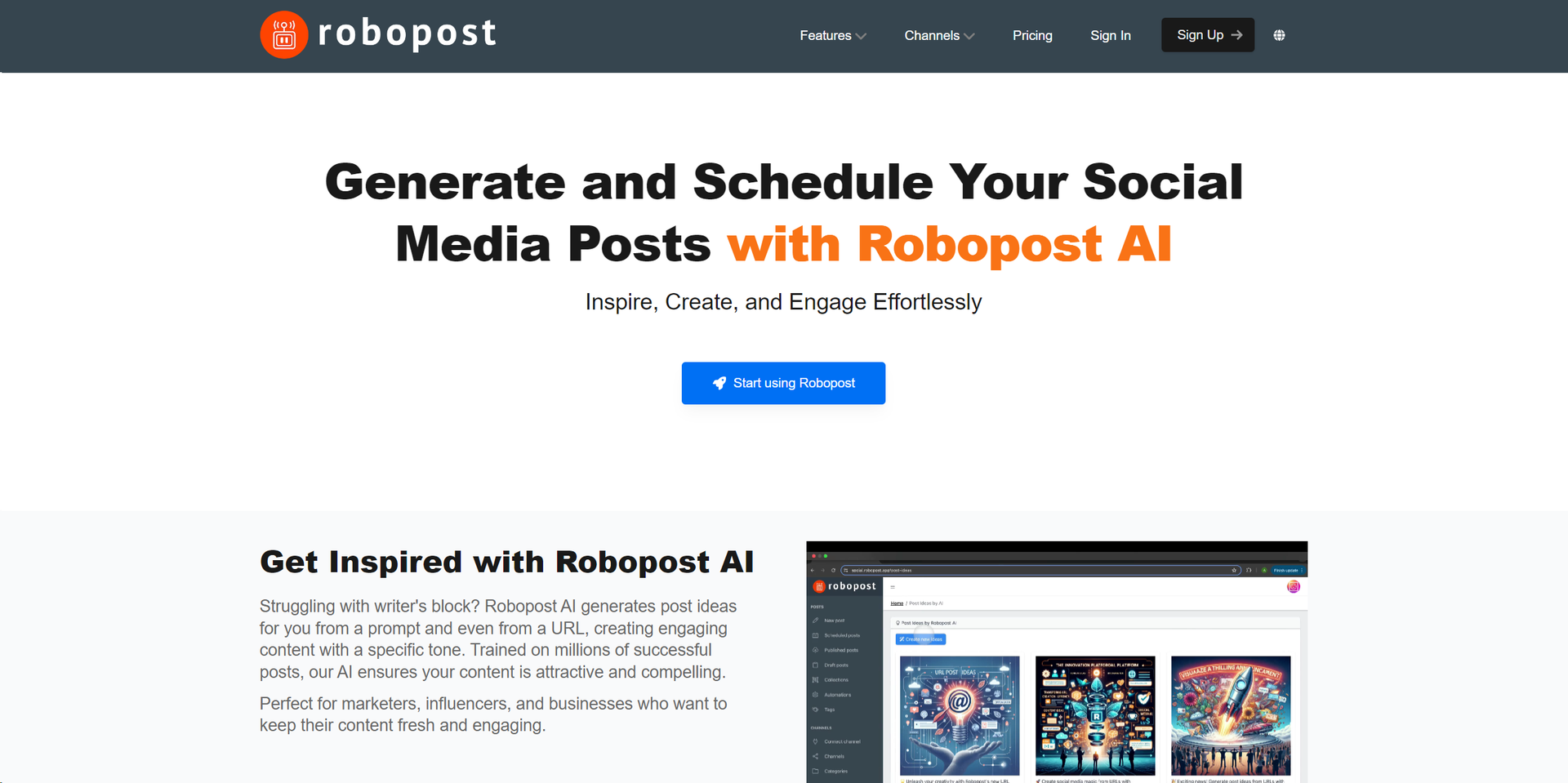 Robopost AI Hero