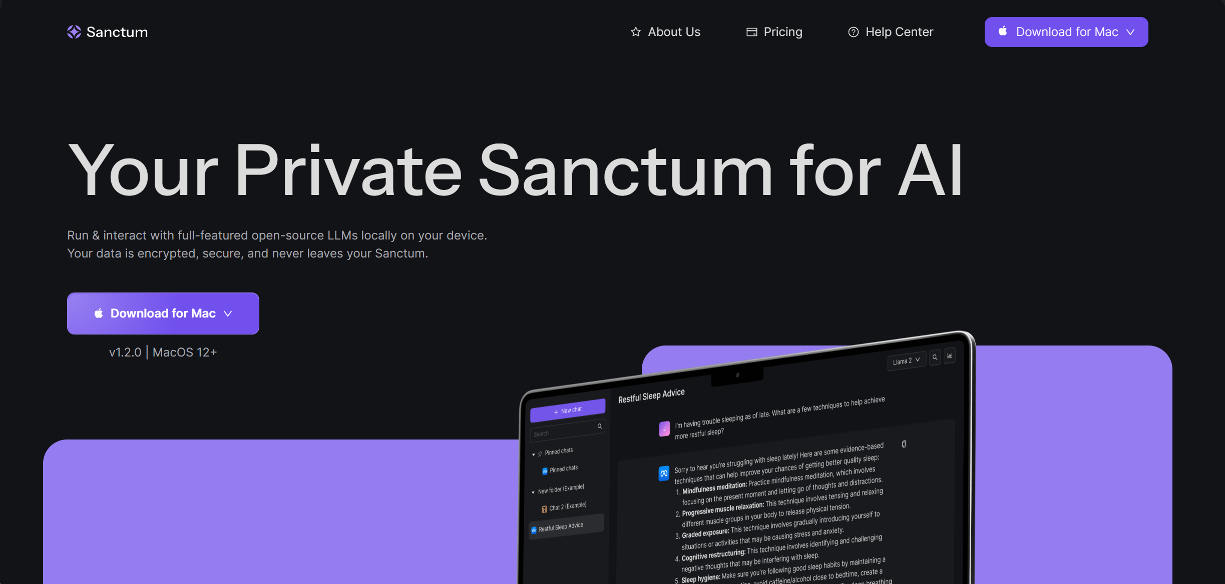 Sanctum AI Hero