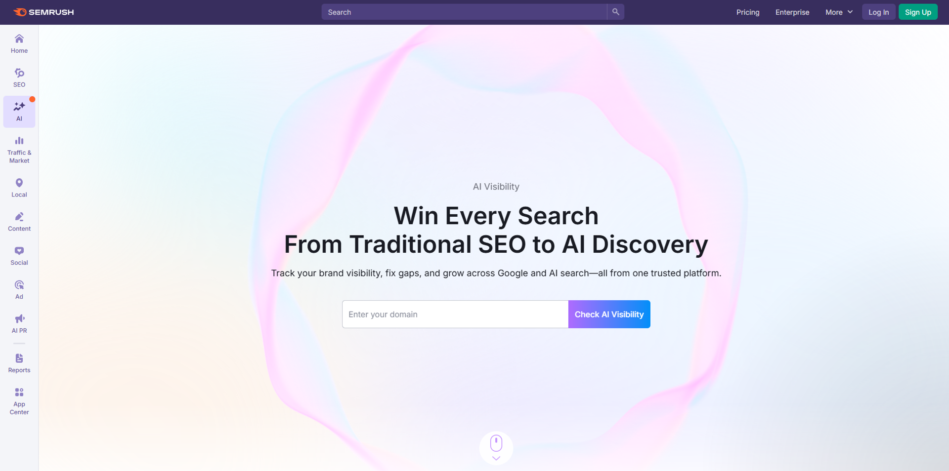 Semrush AI Visibility Toolkit Hero