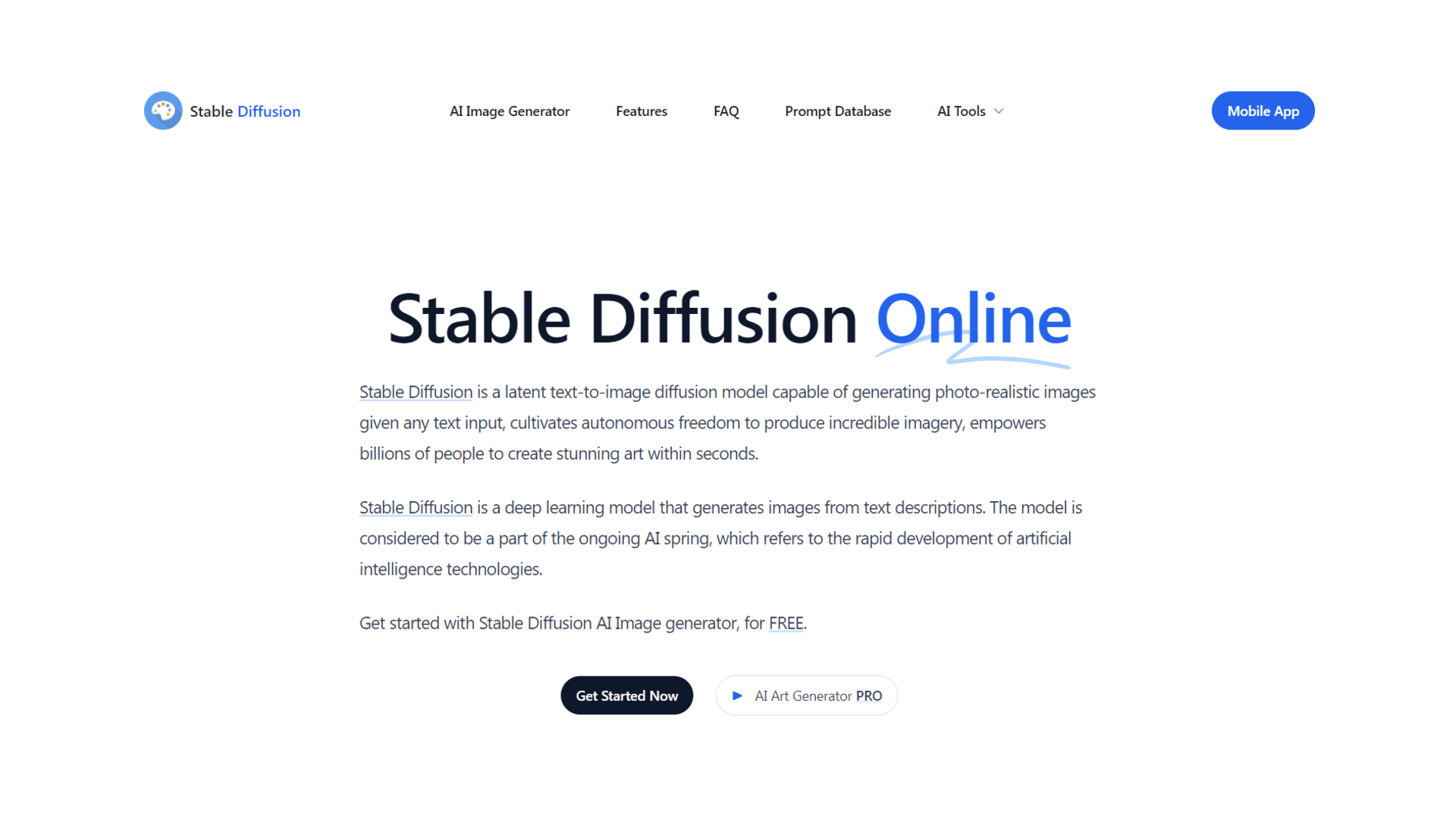 Stable Diffusion Web Hero