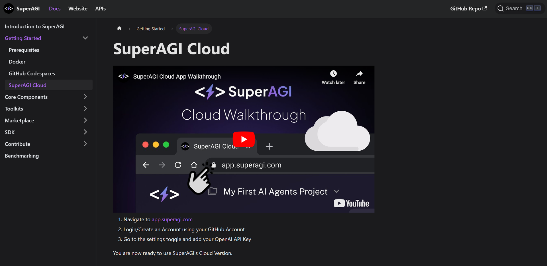 SuperAGI Cloud Hero