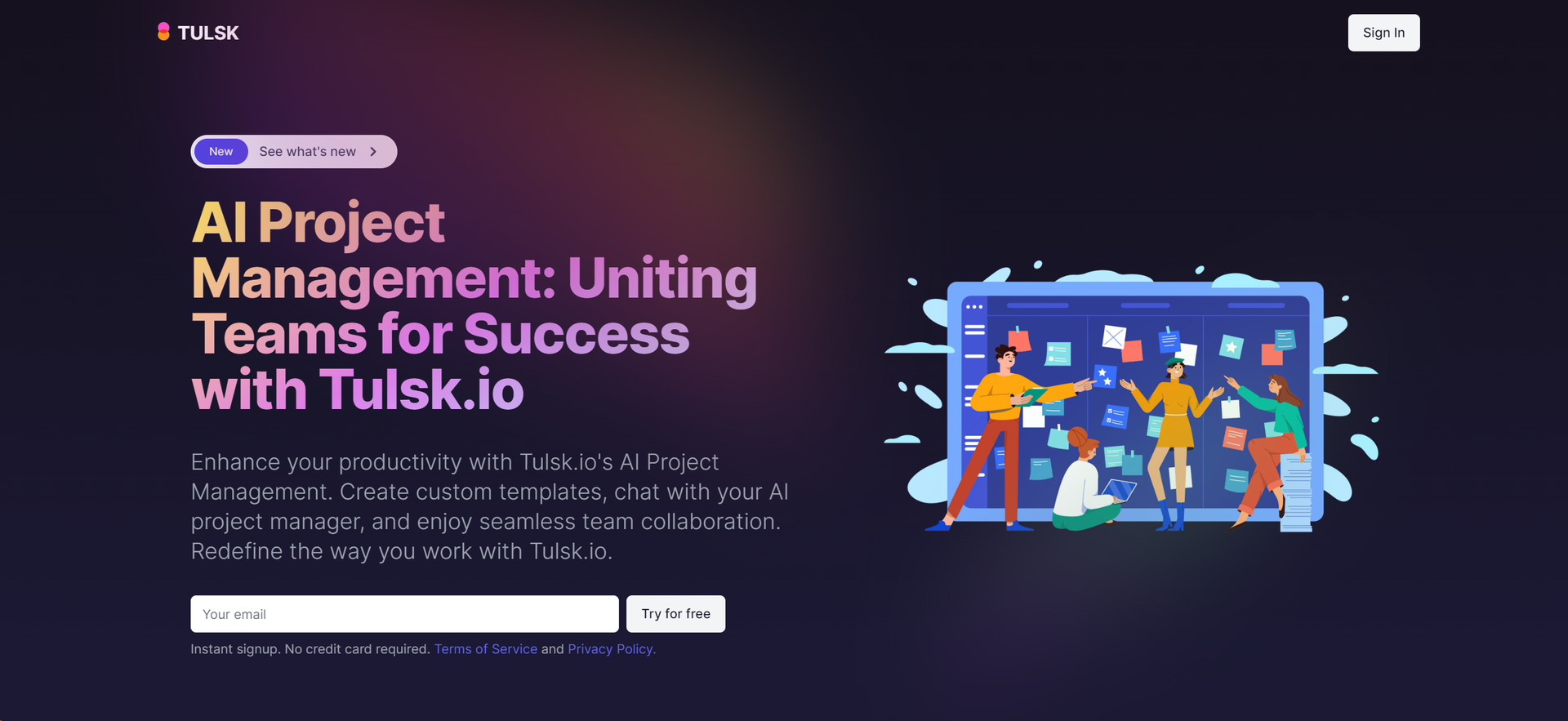 Tulsk.io Hero