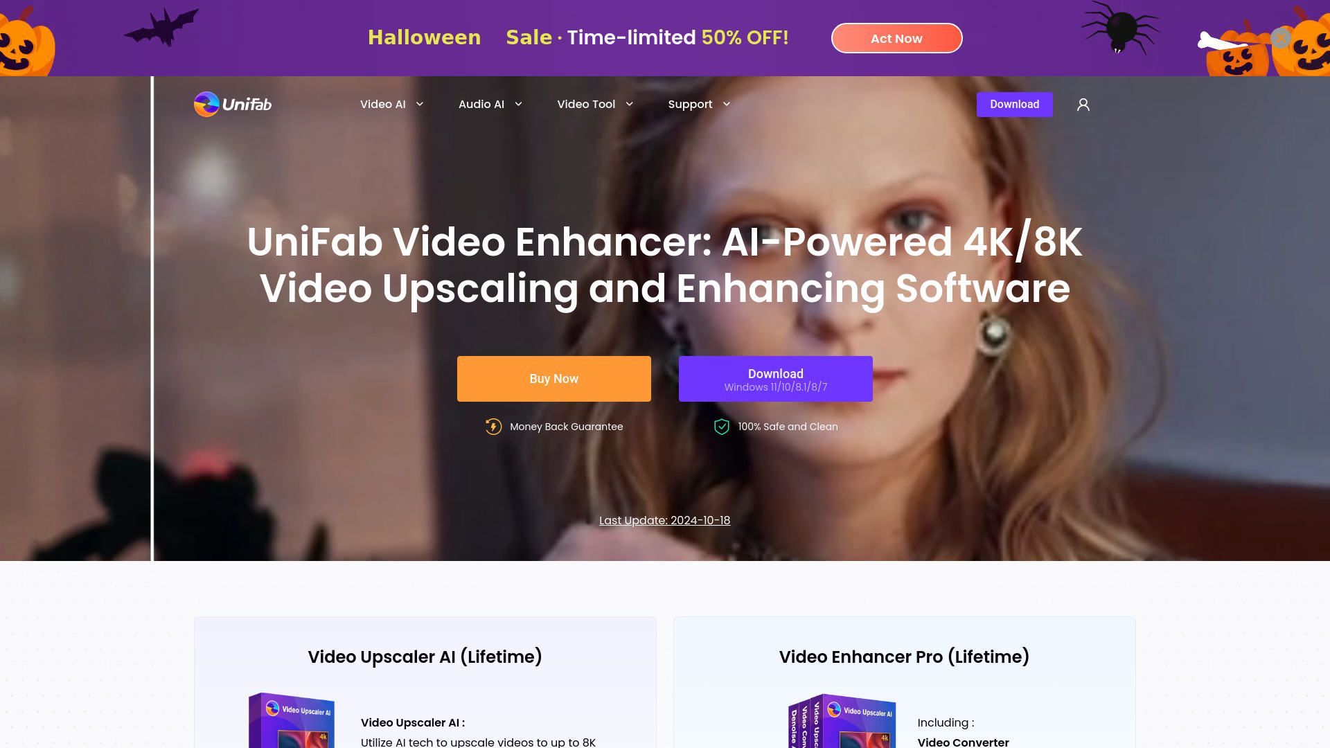 UniFab Video Enhancer Hero