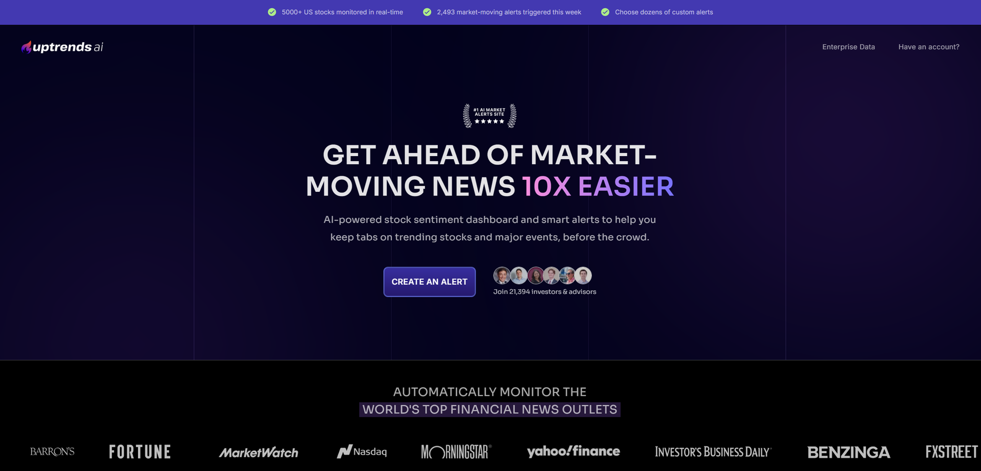 Uptrends.ai Hero