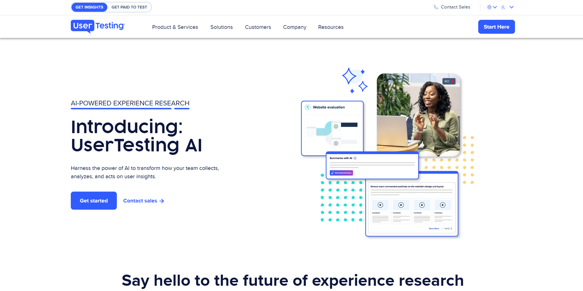 UserTesting AI Hero