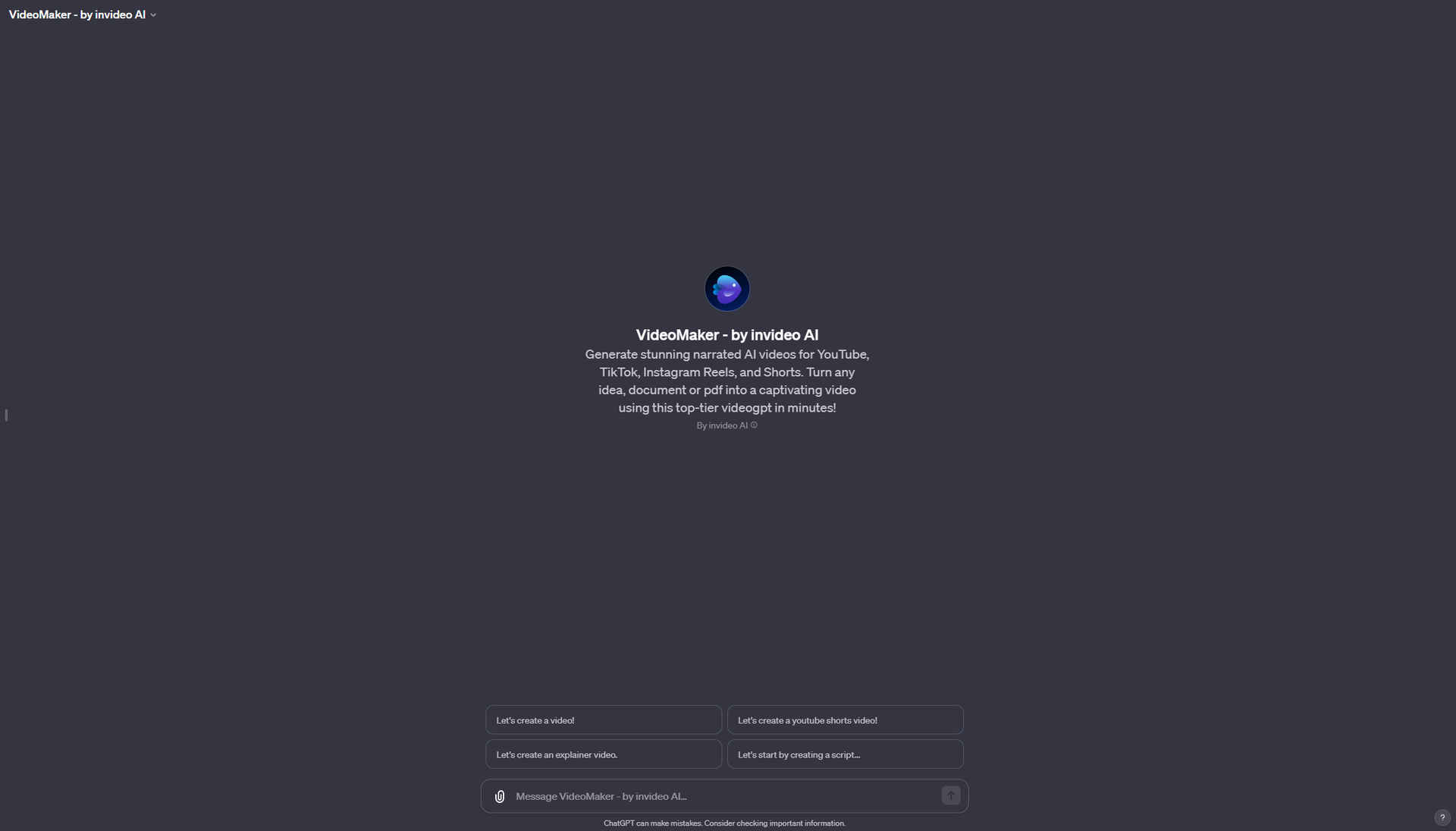 Videomaker by Invideo AI Hero