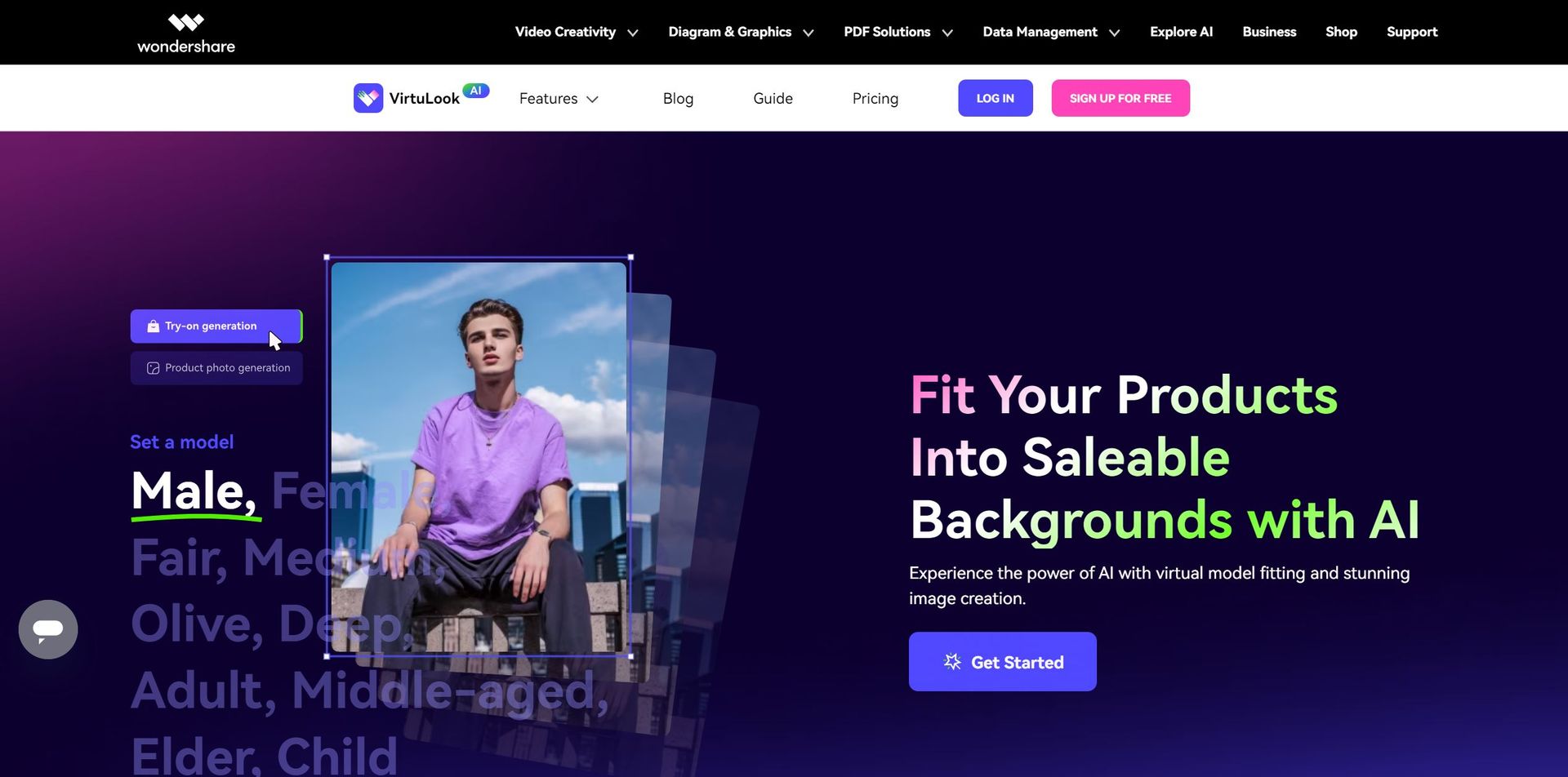 Wondershare VirtuLook Hero