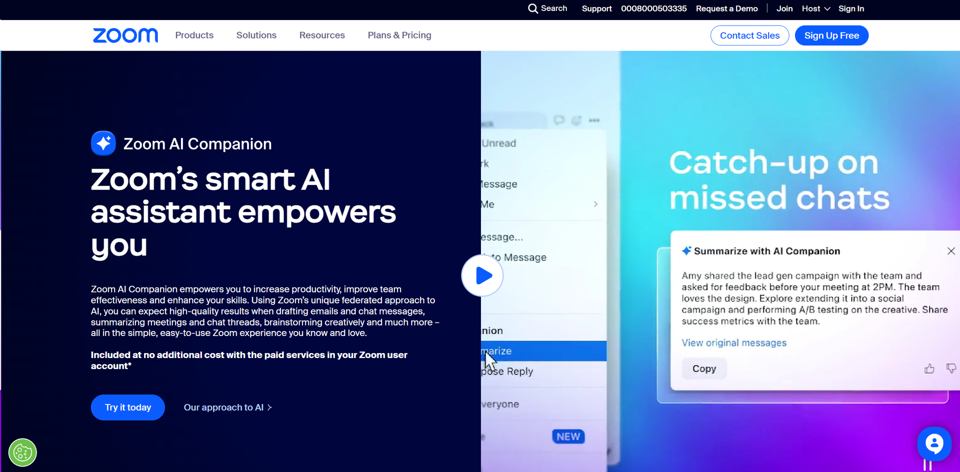 Zoom AI Companion Hero