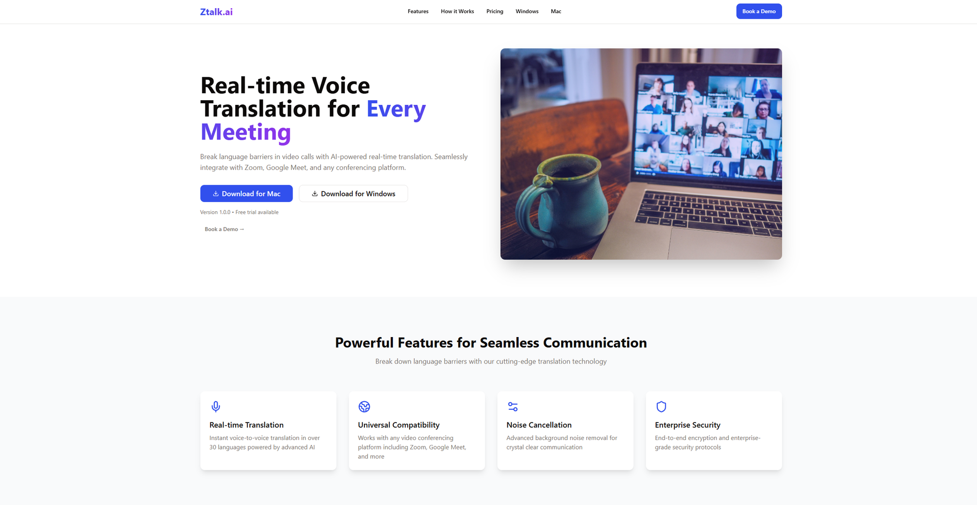 Ztalk.ai Hero