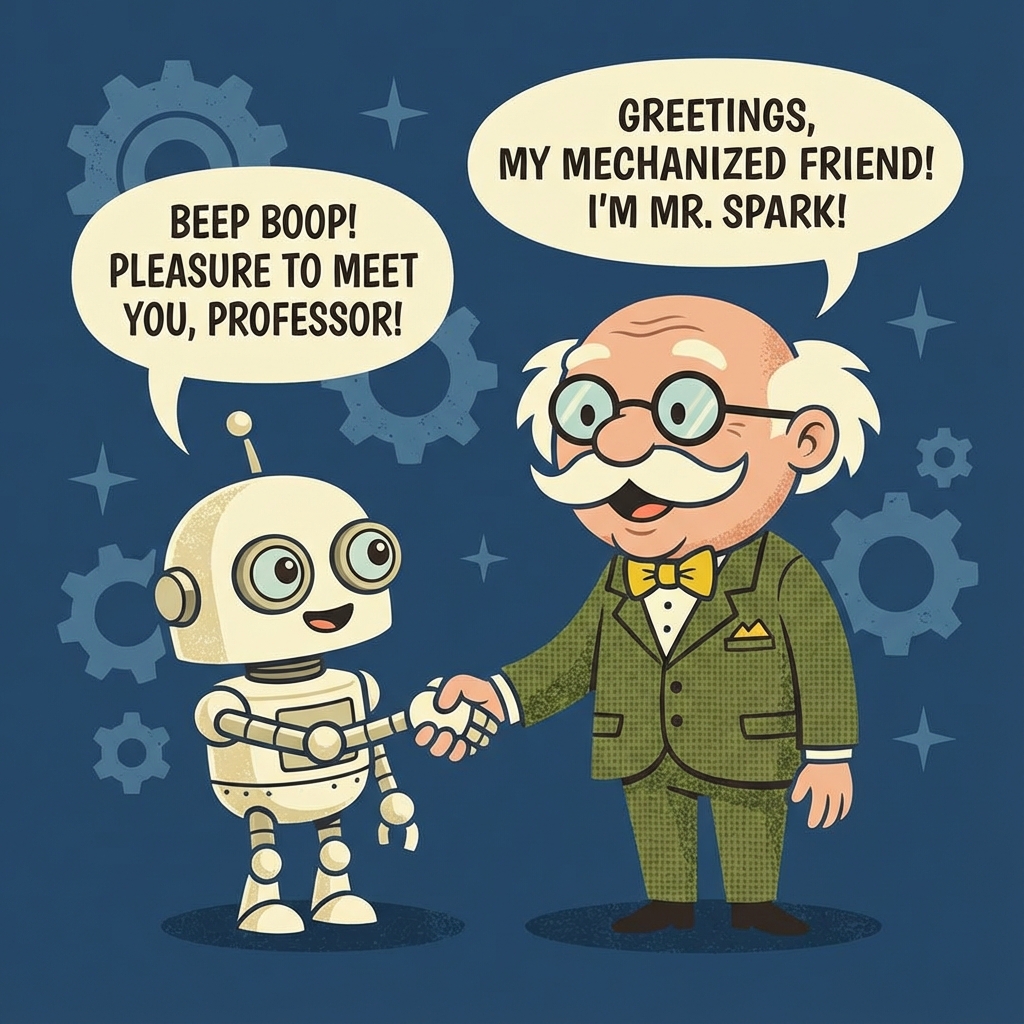 Mr. Spark exploring Chatbots & Assistants